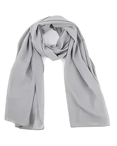 Plain Chiffon Scarf for Women – Soft & Lightweight Hijab Shawl