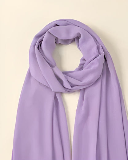 Plain Chiffon Scarf for Women – Soft & Lightweight Hijab Shawl