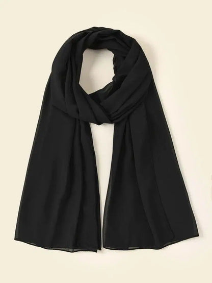 1 Pc Chiffon Plain Scarves 1