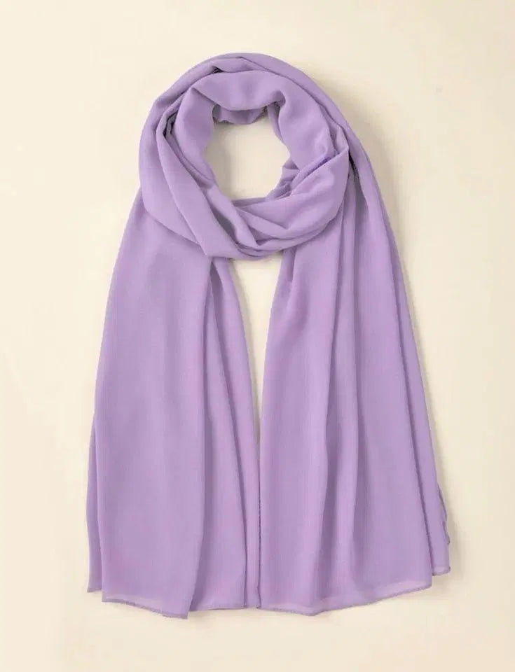 1 Pc Chiffon Plain Scarves 1