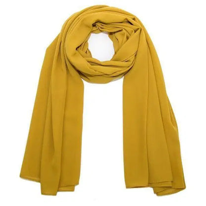 1 Pc Chiffon Plain Scarves 1