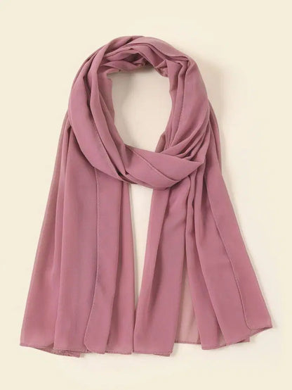 1 Pc Chiffon Plain Scarves 1