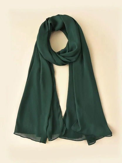 1 Pc Chiffon Plain Scarves 1