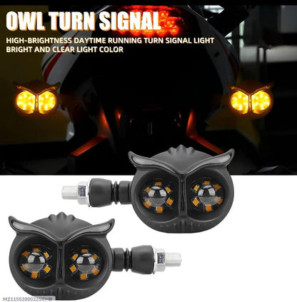 2 Pcs Owl Design Bike Headlight