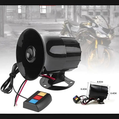 Horn Siren 12 Watt 3 Different Loud Sounds For Car And Motorcycle