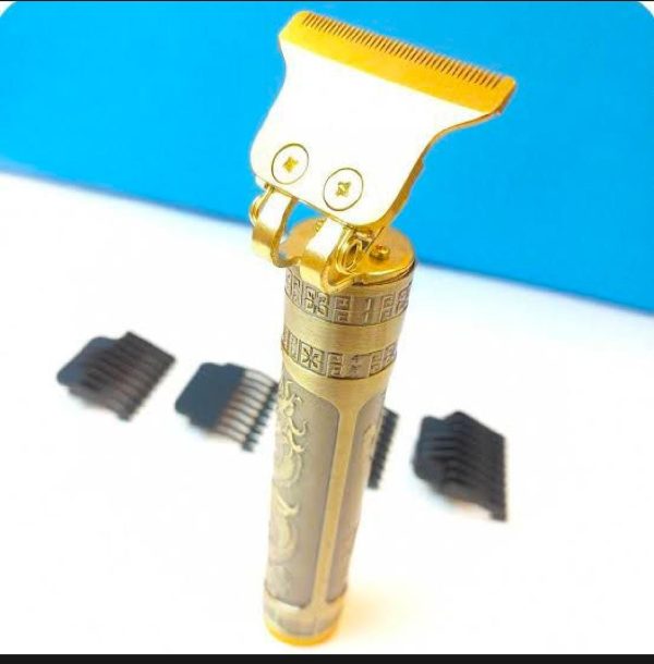 Metal Body – Vintage T9 Trimmer And Hair Clipper Cutting Machine For Men | Dragon Design | Golden Color Trimmer