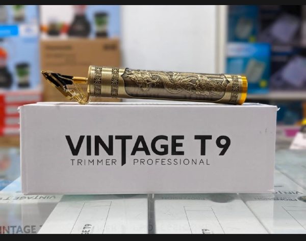 Metal Body – Vintage T9 Trimmer And Hair Clipper Cutting Machine For Men | Dragon Design | Golden Color Trimmer