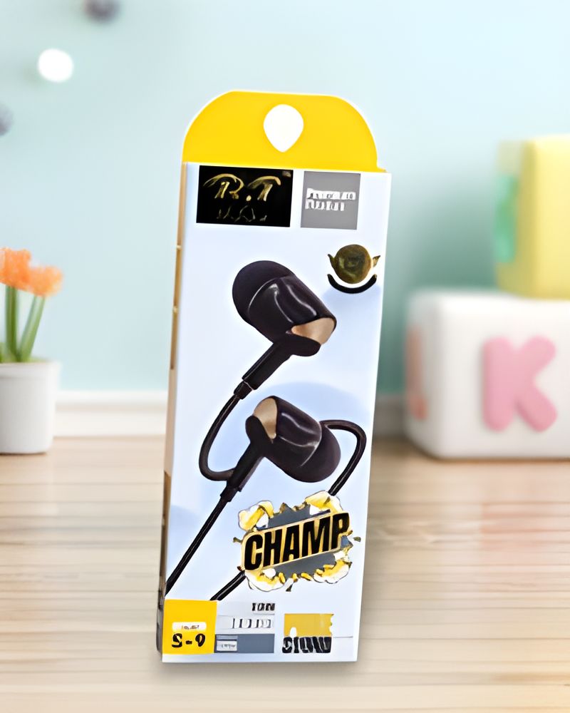 Premium Black Super Bass Wired Earphones – High-Quality Sound & Deep Bass for Music Lovers