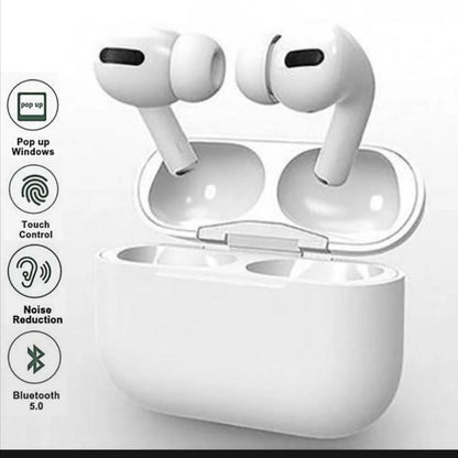 Wireless Noise-Cancelling Earbuds with Smart Touch - Black - 1 Pcs