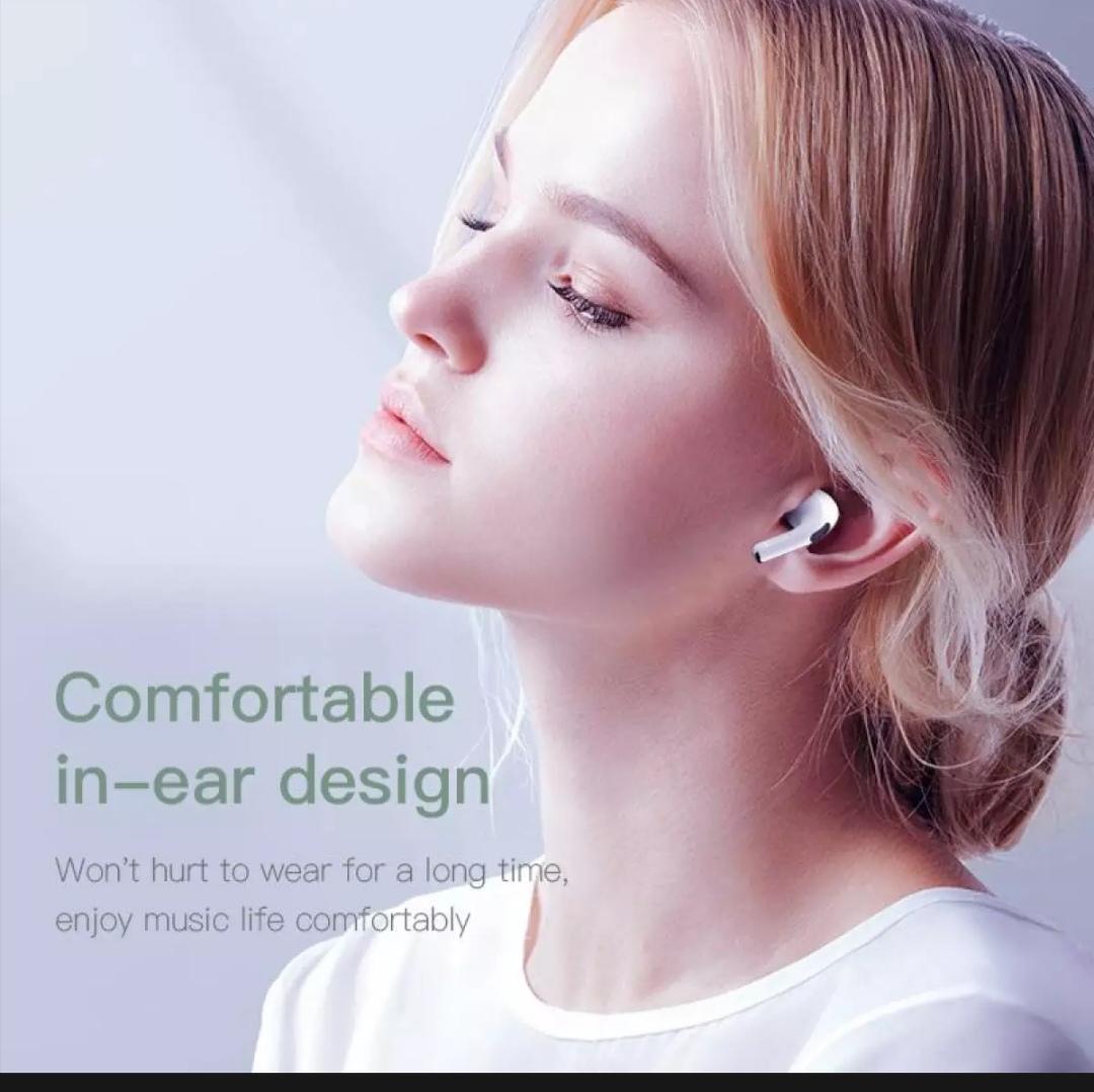 Wireless Noise-Cancelling Earbuds with Smart Touch - Black - 1 Pcs