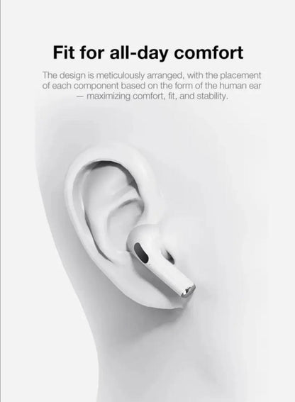 Wireless Noise-Cancelling Earbuds with Smart Touch - Black - 1 Pcs