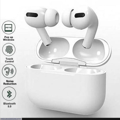 Wireless Noise-Cancelling Earbuds with Smart Touch - Black - 1 Pcs